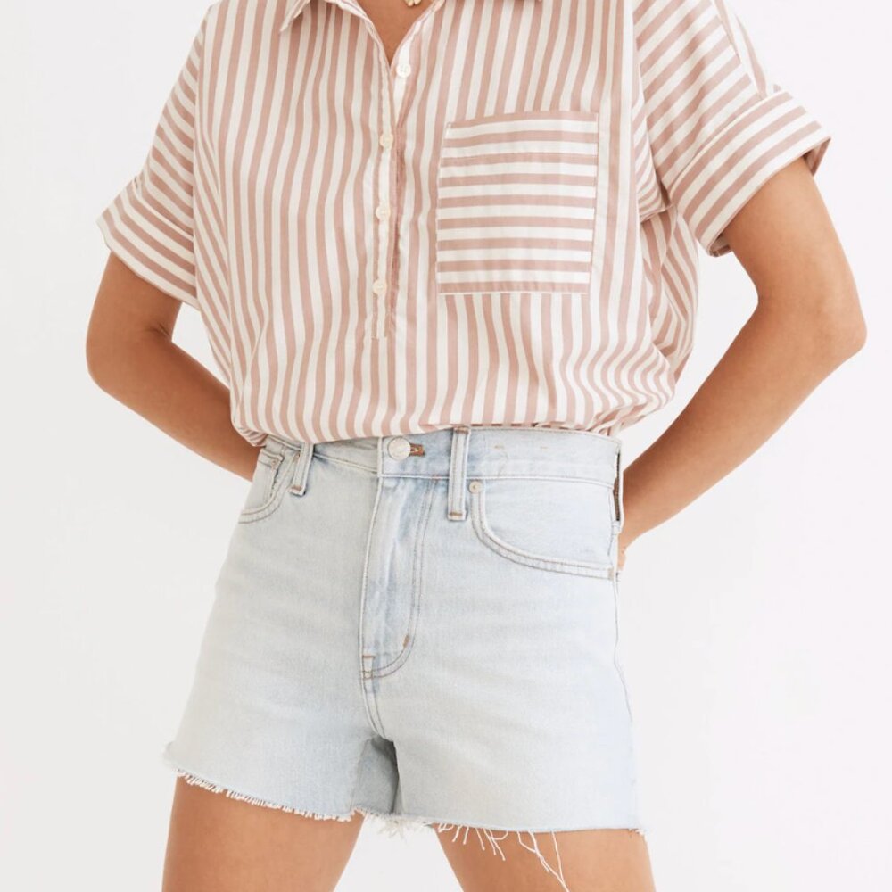Madewell Relaxed Denim Shorts in Essen Wash (Size 30)
